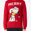 Roter Herrenpullover mit Snoopy-Aufdruck | SNOOPY – PEANUTS™ SONDEREDITION
