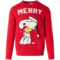 Roter Herrenpullover mit Snoopy-Aufdruck | SNOOPY – PEANUTS™ SONDEREDITION