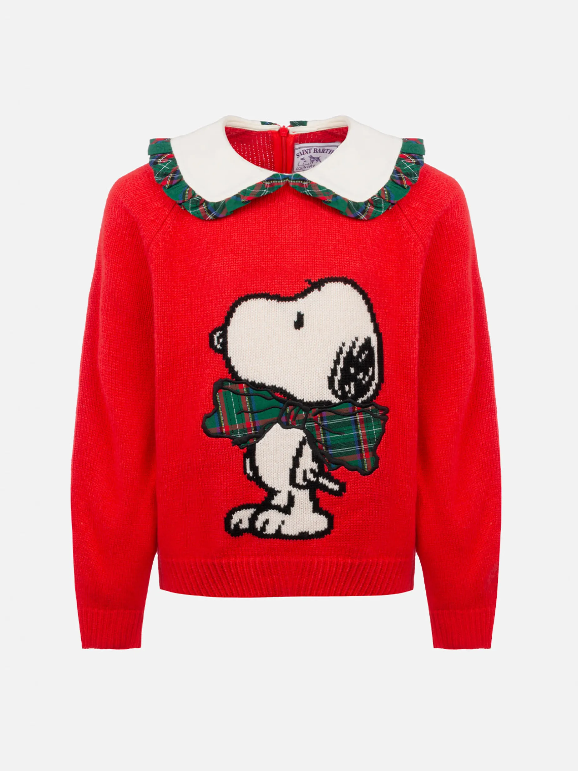 Roter Mädchenpullover Calia mit Snoopy-Patch | SNOOPY PEANUTS SPECIAL EDITION