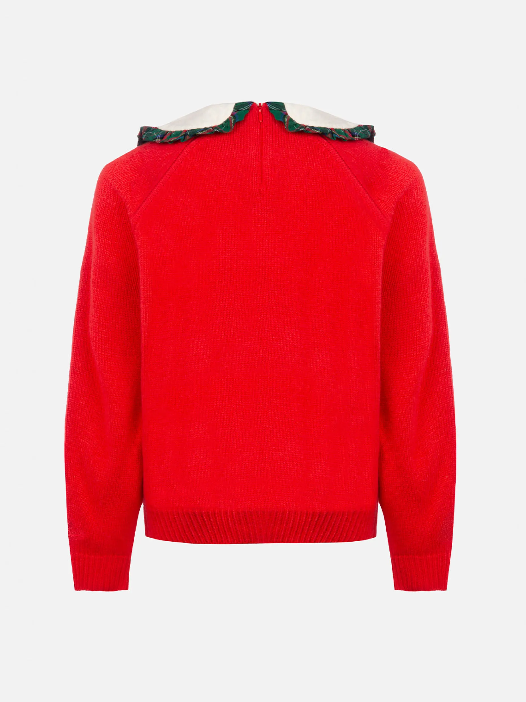 Roter Mädchenpullover Calia mit Snoopy-Patch | SNOOPY PEANUTS SPECIAL EDITION