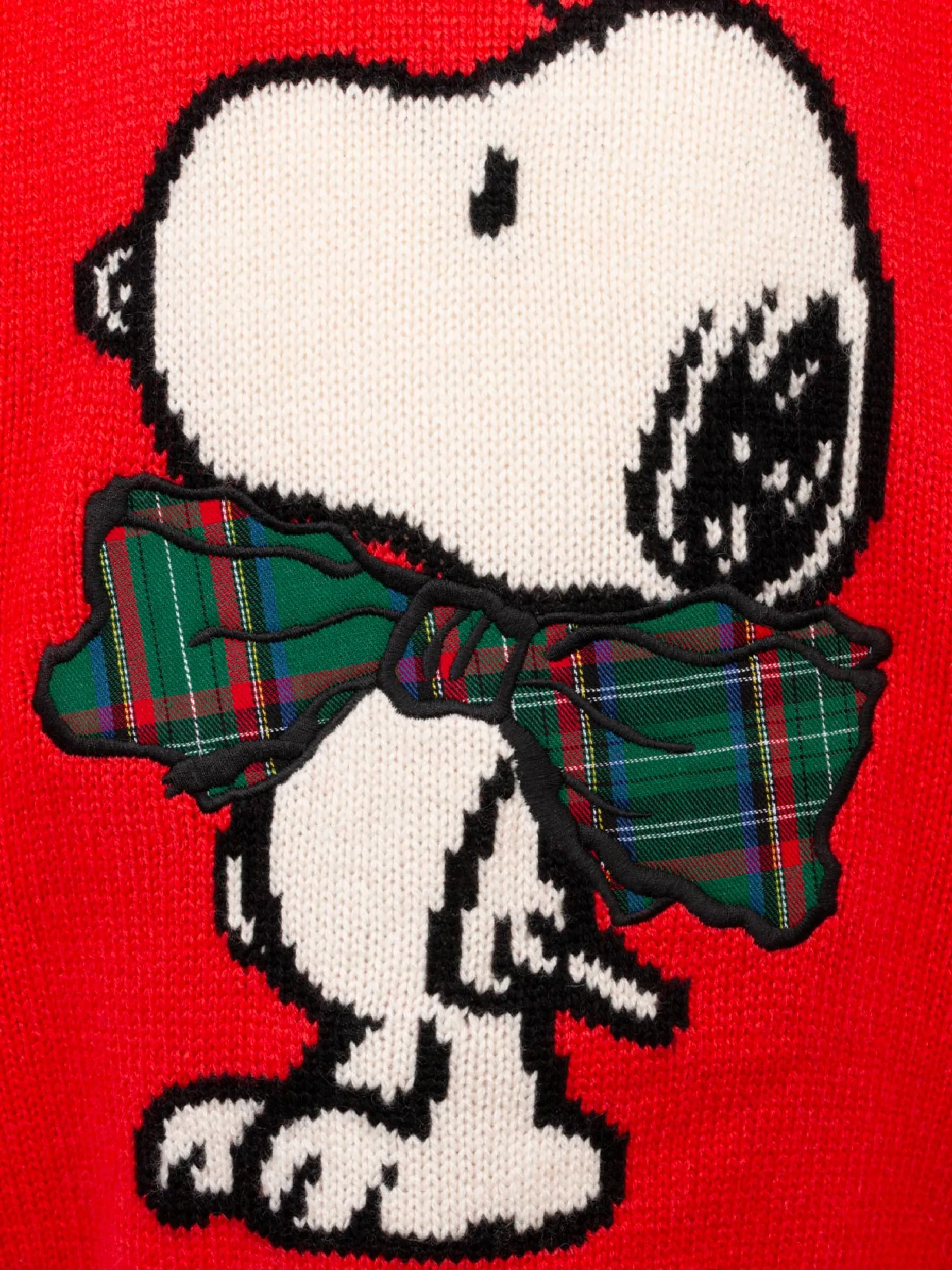 Roter Mädchenpullover Calia mit Snoopy-Patch | SNOOPY PEANUTS SPECIAL EDITION