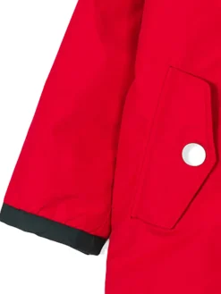 Roter Parka mit Kapuze für Jungen