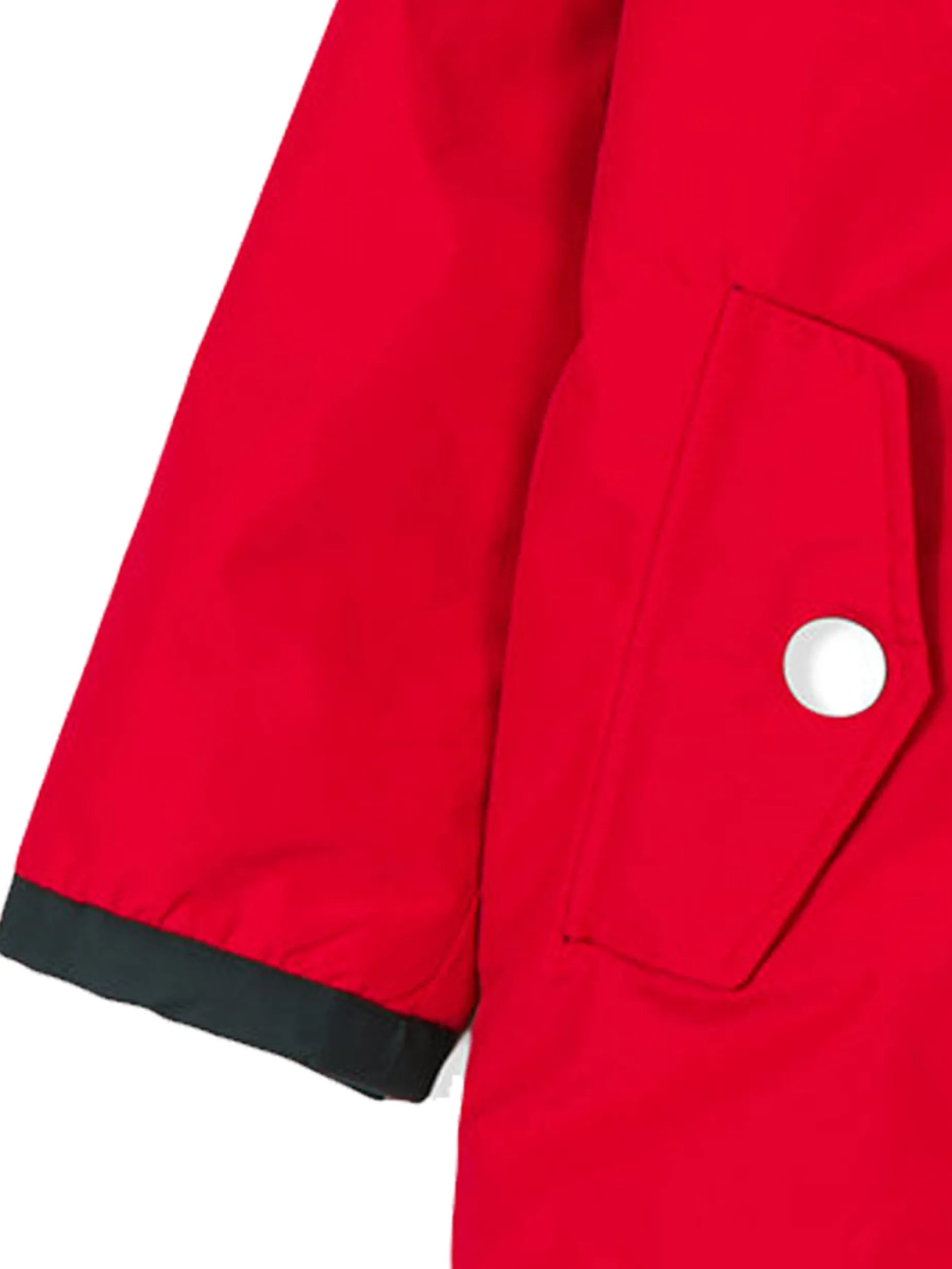 Roter Parka mit Kapuze für Jungen