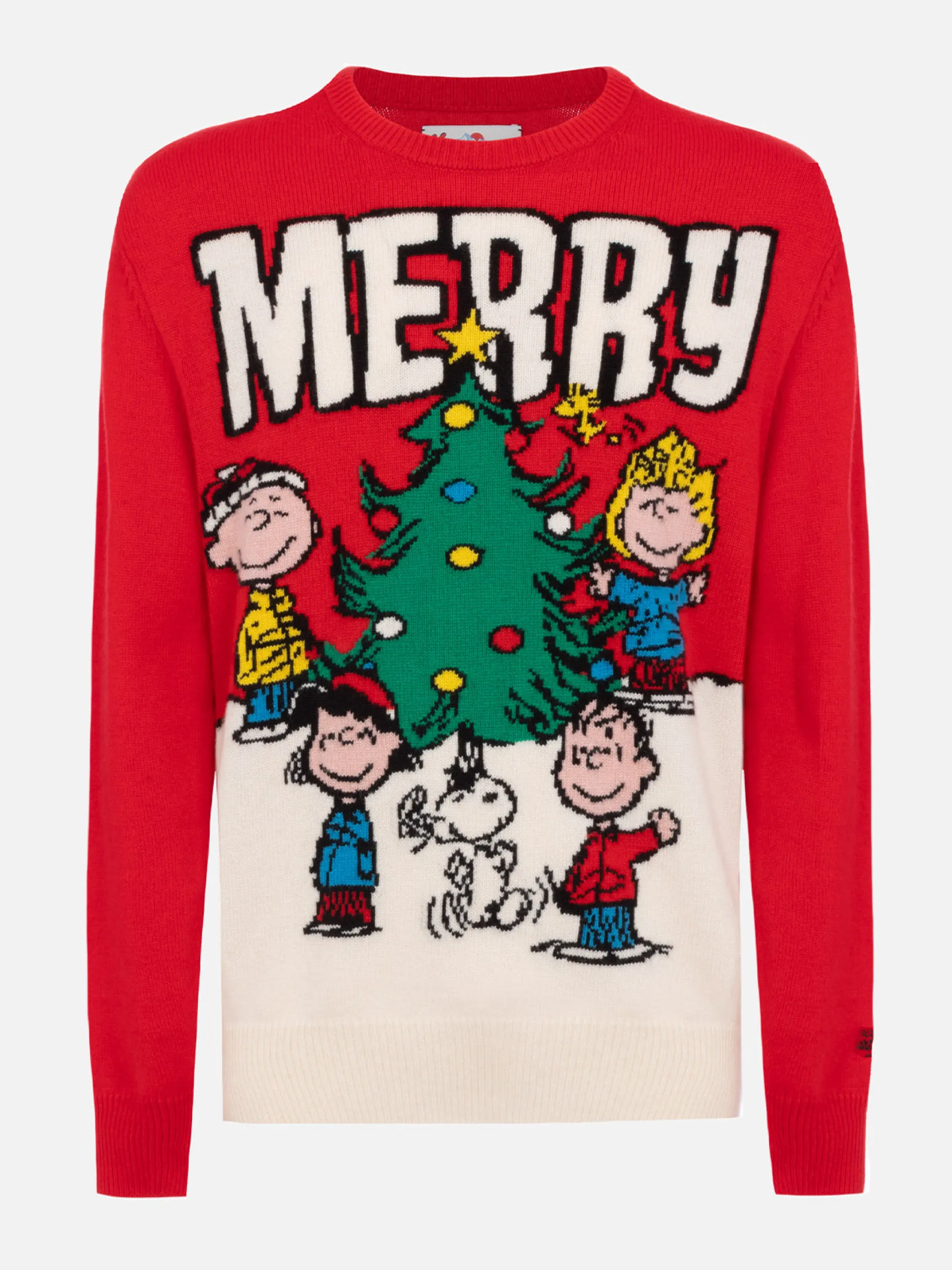 Roter Pullover für Herren Heron mit Jacquard-Print Peanuts merry | SNOOPY PEANUTS SPECIAL EDITION