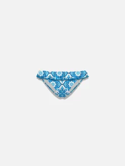 Rüschen-Badehose für Mädchen mit Majolika-Print