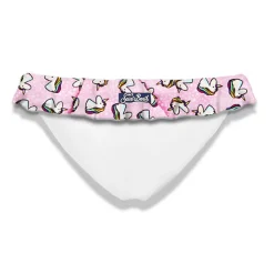Rüschen-Badehose für Mädchen mit Einhorn-Print