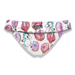 Rüschen-Badehose für Mädchen mit Einhorn-Print