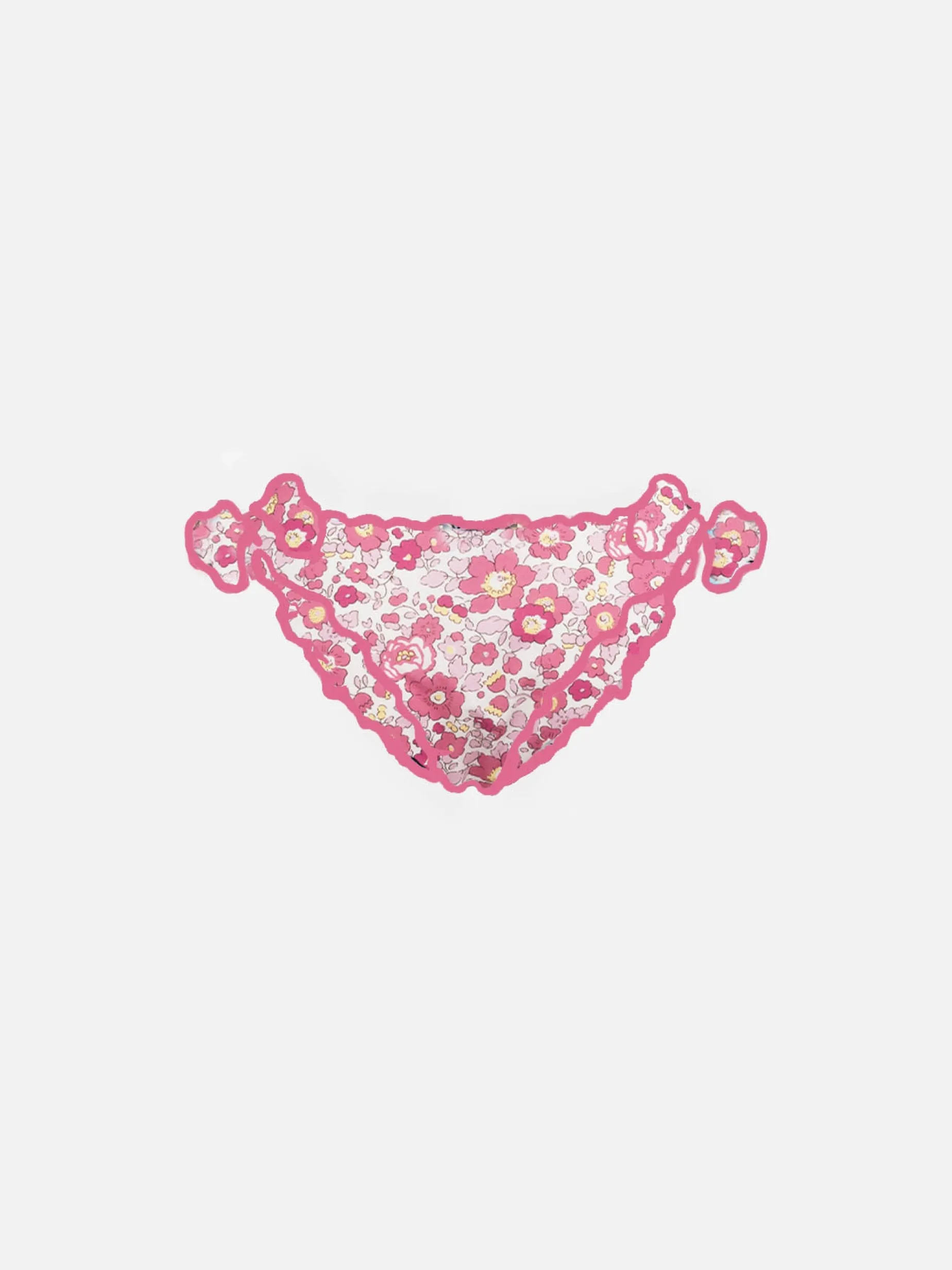 Rüschen-Badehose Melly für Mädchen mit Betsy-Aufdruck | HERGESTELLT AUS LIBERTY-STOFF