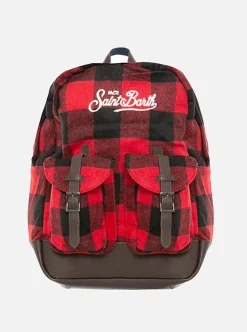 Rucksack mit Tartan-Print