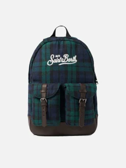 Rucksack mit Tartan-Print