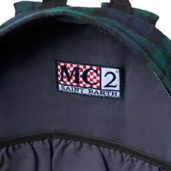 Rucksack mit Tartan-Print