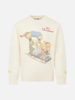 Rundhalspullover für Jungen mit Jacquard-Print der Simpson-Familie | DIE SIMPSONS-SONDERAUSGABE