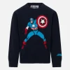 Rundhalspullover für Jungen mit Captain America-Aufdruck | MARVEL SPECIAL EDITION