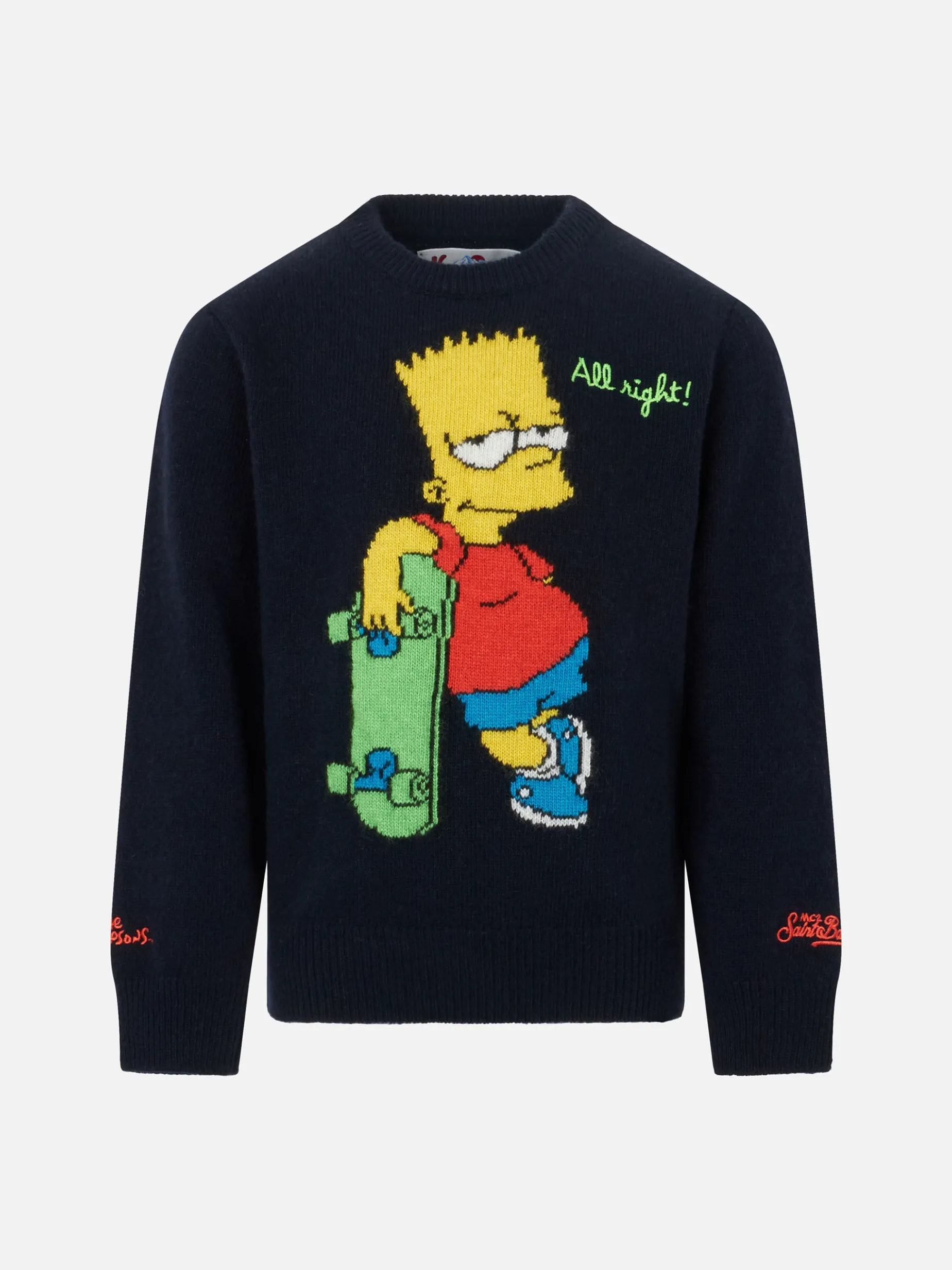 Rundhalspullover für Jungen mit Bart-Simpson-Aufdruck | THE SIMPSON SPECIAL EDITION