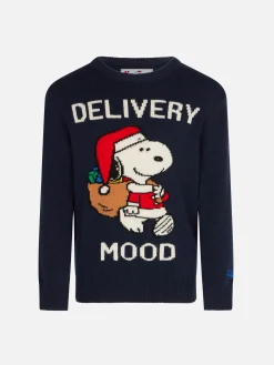 Rundhalspullover für Jungen mit weihnachtlichem Snoopy-Aufdruck | PEANUTS™ SONDEREDITION