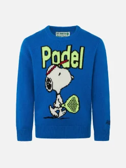 Rundhalspullover für Jungen mit Snoopy Padel-Jacquard-Print | SNOOPY – PEANUTS™ SONDEREDITION