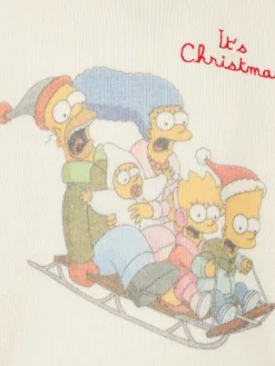 Rundhalspullover für Jungen mit Jacquard-Print der Simpson-Familie | DIE SIMPSONS-SONDERAUSGABE