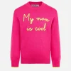 Rundhalspullover für Mädchen mit „My Mom is Cool“-Stickerei