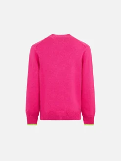 Rundhalspullover für Mädchen mit „Too Cool for School“-Aufdruck