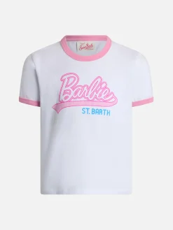 Rundhals-T-Shirt Elly aus Baumwolljersey für Mädchen mit Barbie Saint Barth-Aufdruck | BARBIE SPECIAL EDITION