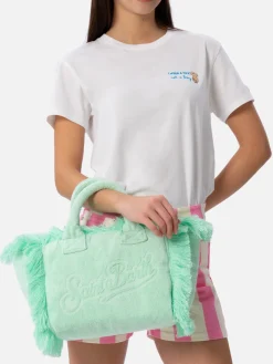 Salbeigrüne Colette Terry-geprägte Handtasche