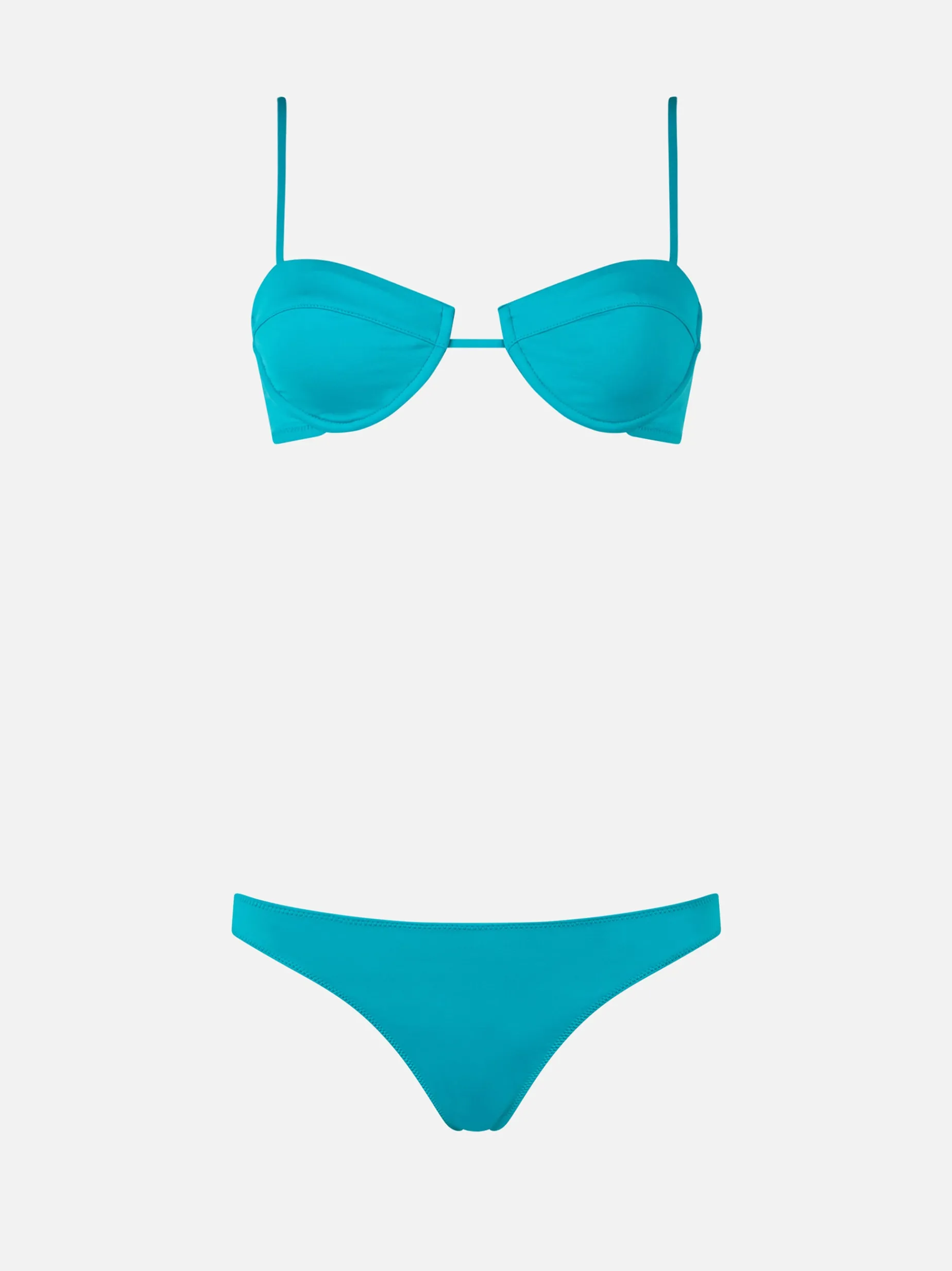 Salina Naomi, Bügel-Bralette-Bikini für Damen in Salbeigrün
