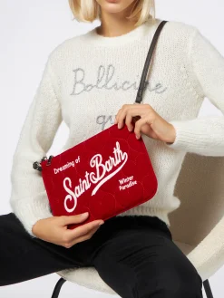 SamtHerzstepp Parisienne Sherpa Umhängetasche Clutch