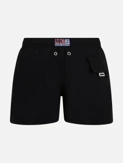 Schwarze Badeshorts aus leichtem Stoff für Jungen von Jean Lighting Pantone | PANTONE-SONDERAUSGABE