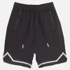 Schwarze Badeshorts im Surf-Stil