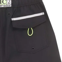 Schwarze Badeshorts im Surf-Stil