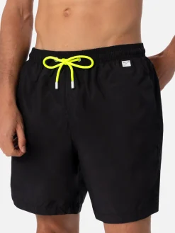 Schwarze Herren-Badeshorts aus leichtem Stoff Lighting Pantone | PANTONE-SONDERAUSGABE