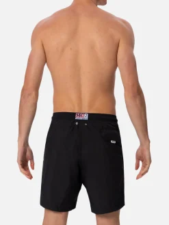 Schwarze Herren-Badeshorts aus leichtem Stoff Lighting Pantone | PANTONE-SONDERAUSGABE