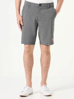 Schwarze Herren-Bermuda aus Ripstop-Stoff