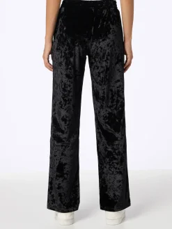 Schwarze Jogginghose aus Chenille für Damen Yvonne