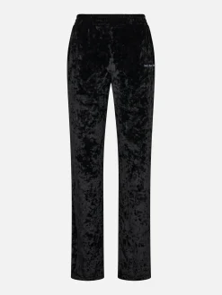 Schwarze Jogginghose aus Chenille für Damen Yvonne