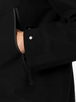 Schwarze 3-Lagen-Kapuzenjacke Parson für Herren