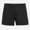 Schwarze, taillierte Badeshorts für Herren von Harrys
