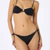 Schwarzer Bügel-Bralette-Bikini für Damen Salina Virgo