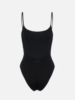 Schwarzer Damen-Badeanzug Cecille mit Strasssteinen