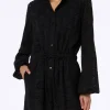 Schwarzer Playsuit Julian aus Baumwolle mit Sangallo-Spitze für Damen