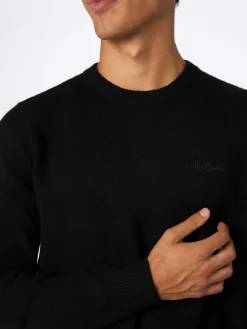 Schwarzer Pullover aus Lambswool für Herren von Regent