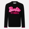 Schwarzer Pullover für Mädchen mit Rundhalsausschnitt und Barbie-Aufdruck | BARBIE-SONDEREDITION