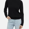 Schwarzer Pullover Sorbonne aus Kaschmirmischung für Damen