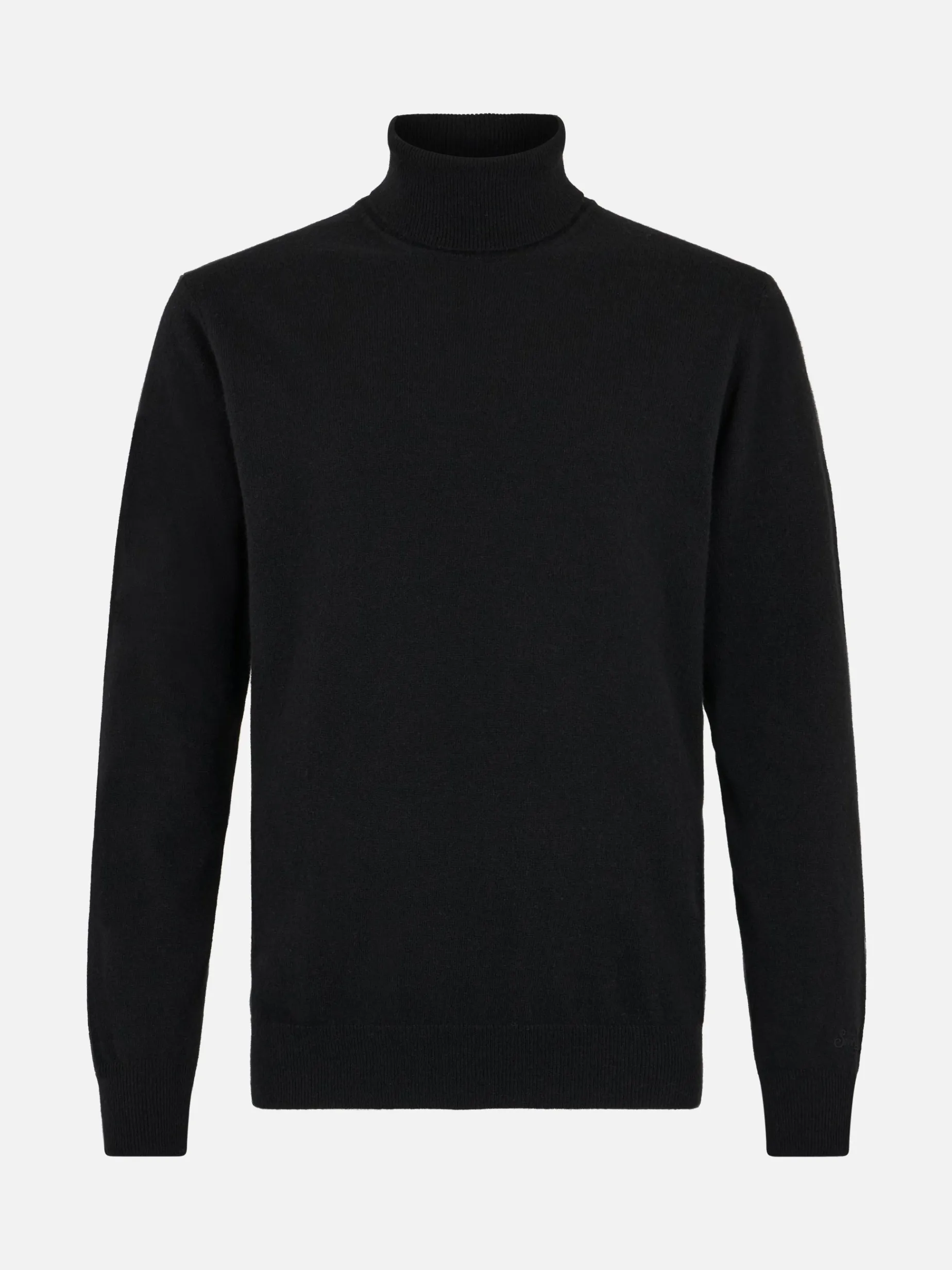 Schwarzer Rollkragenpullover aus Kaschmirmischung für Herren Bond