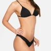 Schwarzer Triangel-Bikini für Damen