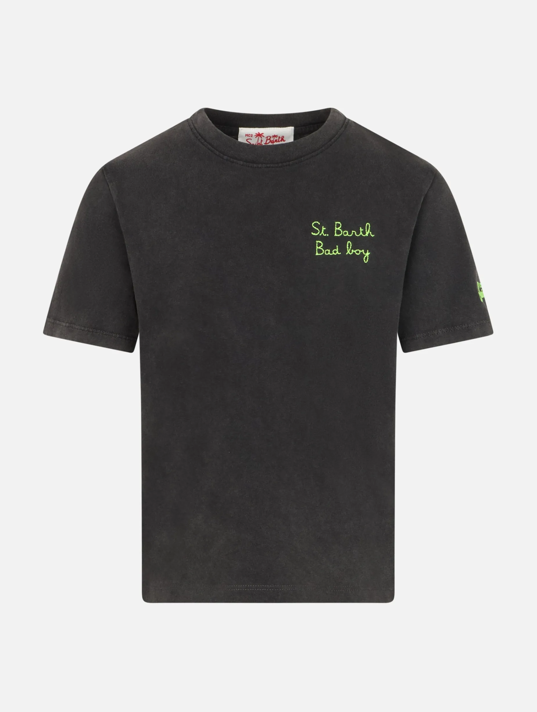 Schwarzes Baumwoll-T-Shirt für Jungen Josh