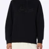 Schwarzes Damen-Sweatshirt Virginia mit Strasssteinen