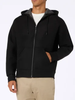 Schwarzes Sweatshirt aus technischem Stoff für Herren von Carrel