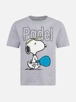 Schweres Baumwoll-T-Shirt für Jungen mit Snoopy-Padel-Lover-Aufdruck | SNOOPY PEANUTS™ SONDEREDITION