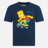 Schweres Baumwoll-T-Shirt für Jungen mit Bart-Skate-Print | DIE SIMPSONS-SONDERAUSGABE